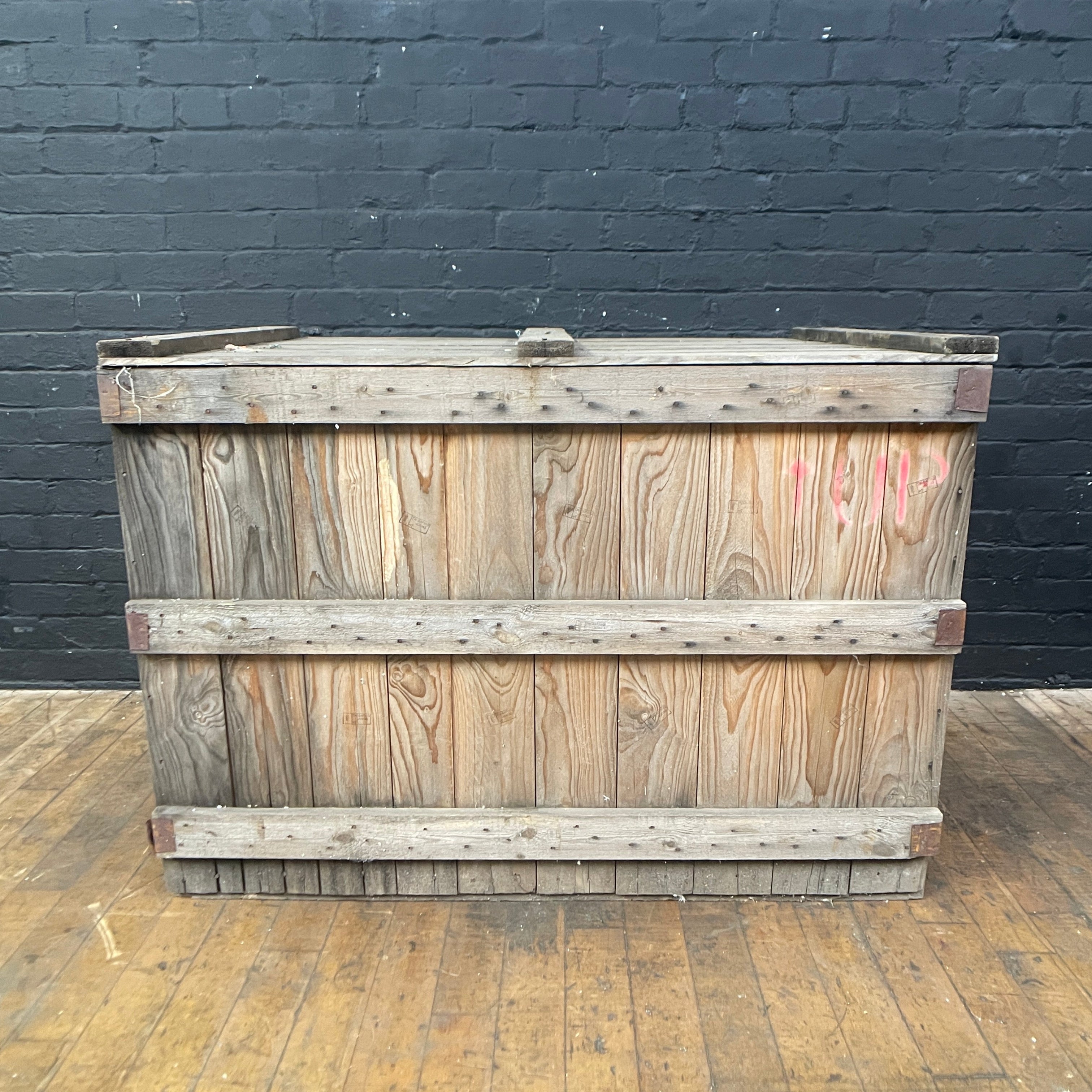 Industrial powerhouse props prop rental hire vintage movie film set dec wood wooden crate box large boxes