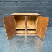 Industrial powerhouse props prop rental hire vintage movie film set dec wooden cupboard cabinet brown