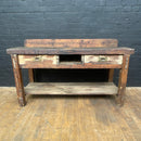 Industrial powerhouse props prop rental hire vintage movie film set dec workbench engineers table wooden 1