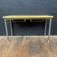Industrial powerhouse props prop rental hire vintage movie film set dec yellow desk table