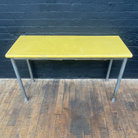 Industrial powerhouse props prop rental hire vintage movie film set dec yellow desk table 1