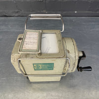 Industrial powerhouse props prop rental hire vintage tv movie film set dec Megger tester green