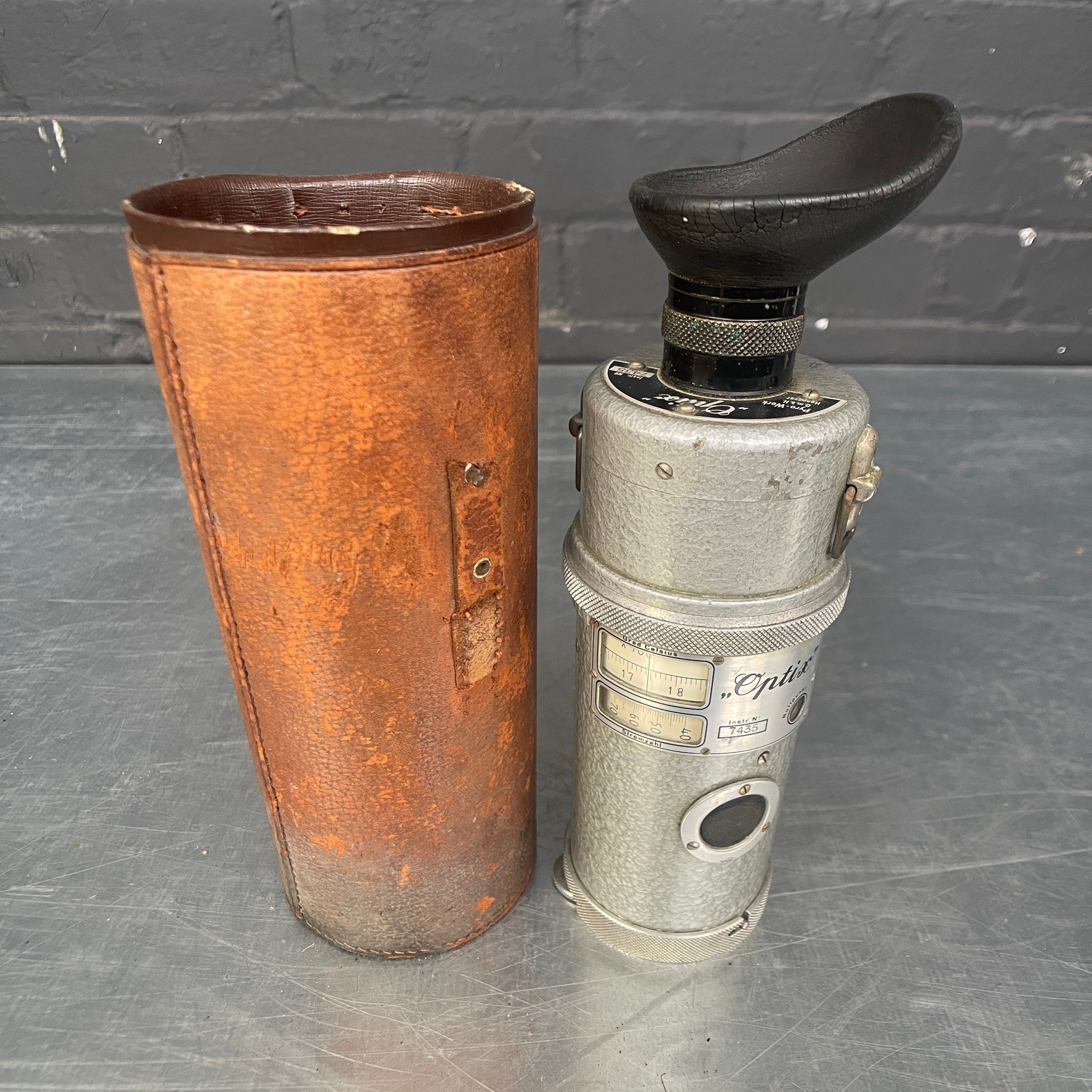 Industrial powerhouse props prop rental hire vintage tv movie film set dec Optix pyro meter microscope