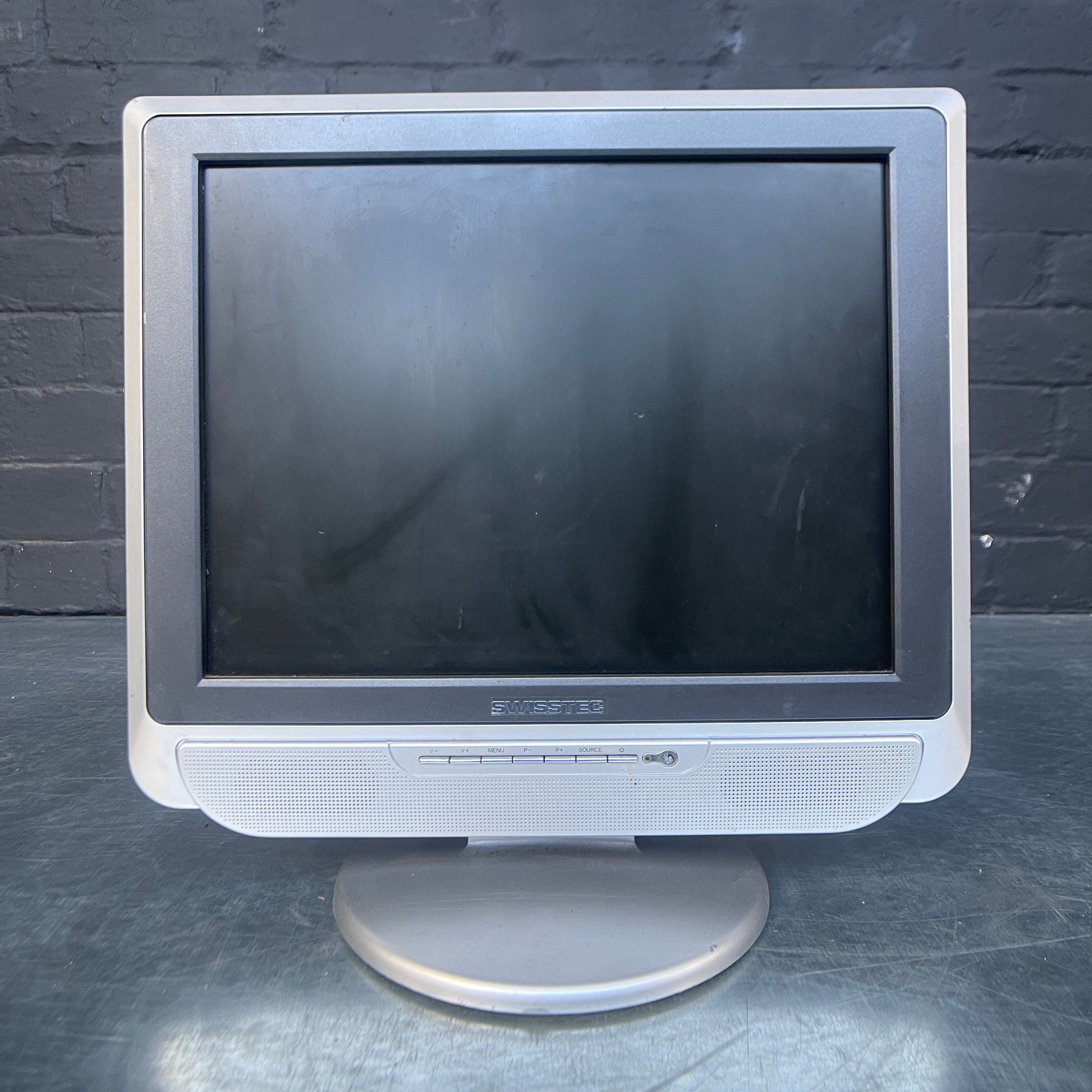 Computer Screen Prop Swiss Tec computer monitor Qty 1 – Powerhouse Props