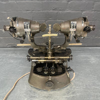 Industrial powerhouse props prop rental hire vintage tv movie film set dec Synoptiscope squint tester optical optician