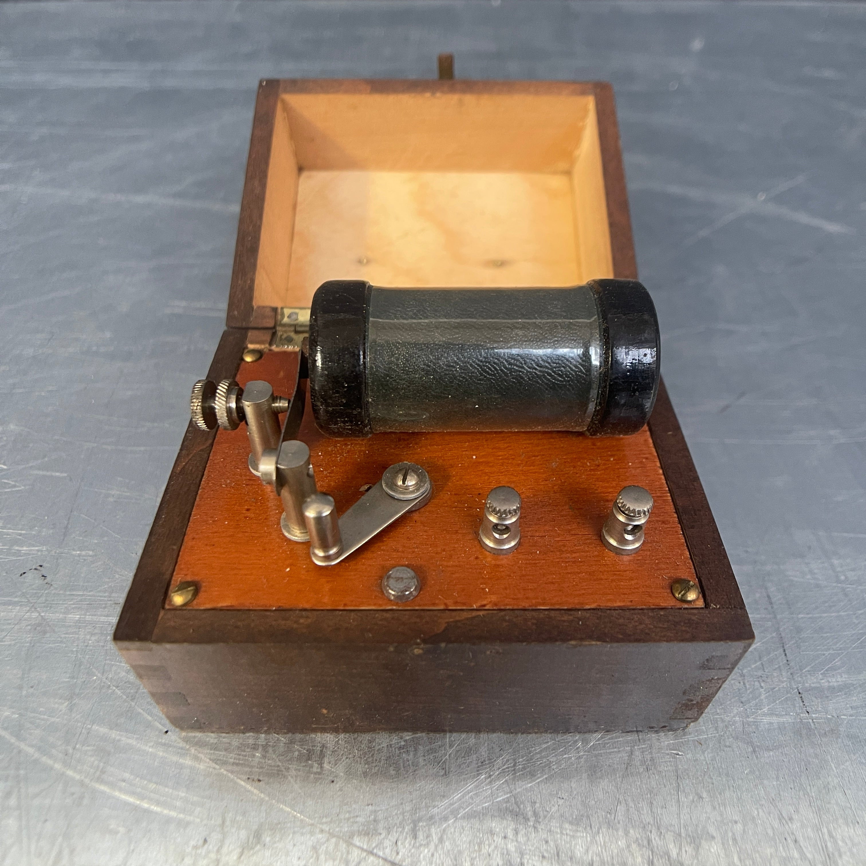 Industrial powerhouse props prop rental hire vintage tv movie film set dec boxed switch switchgear