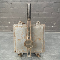 Industrial powerhouse props prop rental hire vintage tv movie film set dec electrical switchgear isolator handle