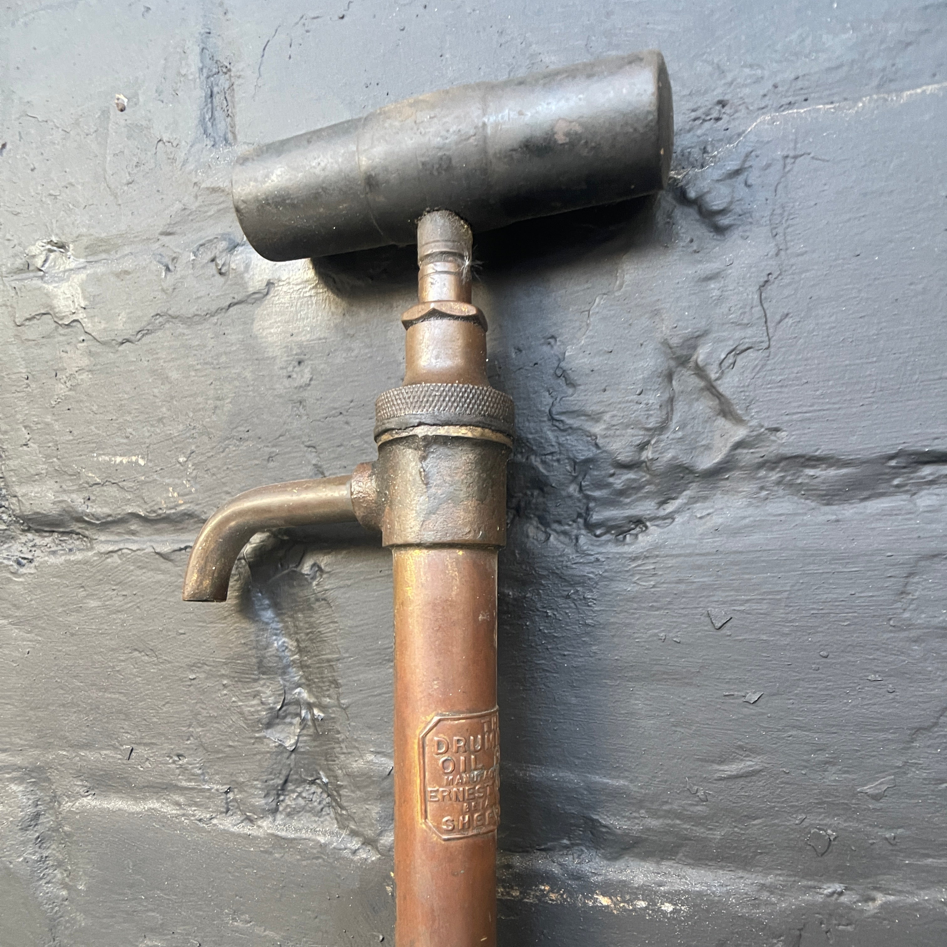 Industrial powerhouse props prop rental hire vintage tv movie film set dec oil dispenser pump handle