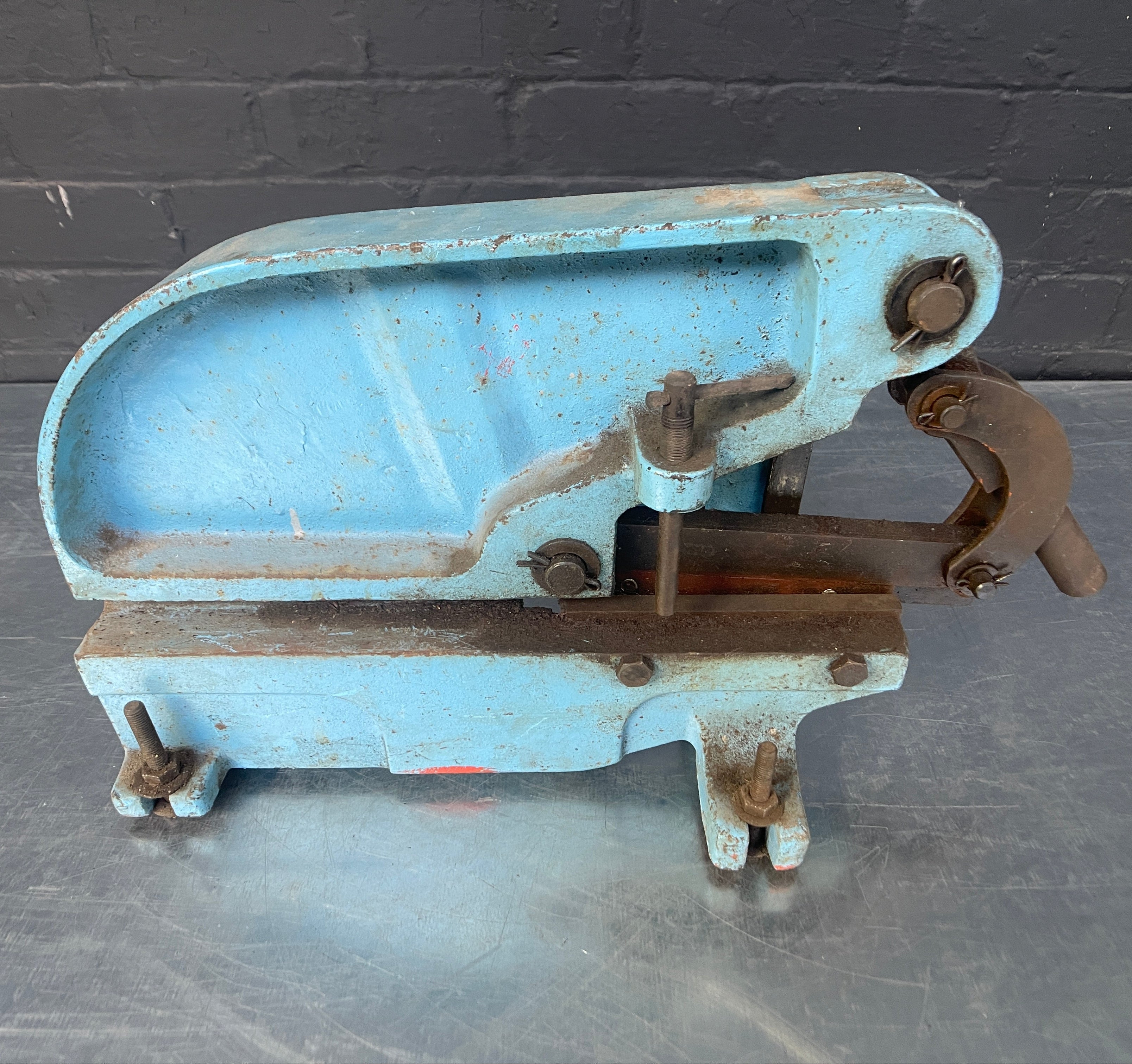 Industrial powerhouse props prop rental hire vintage tv movie film set dec shearing cutting tool tools 