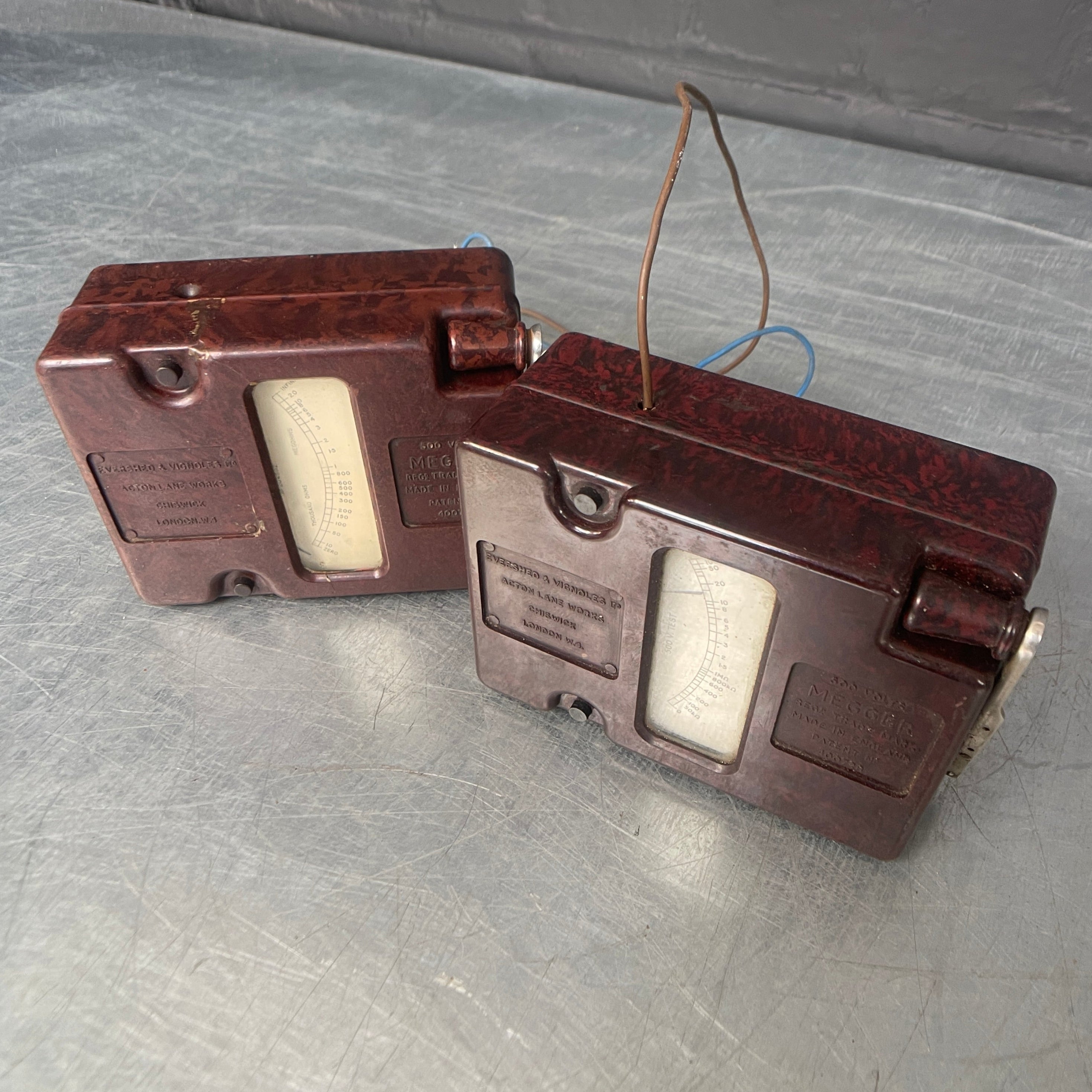 Megger OHMS tester electrical scientific Industrial powerhouse props prop rental hire vintage movie film set dec 1