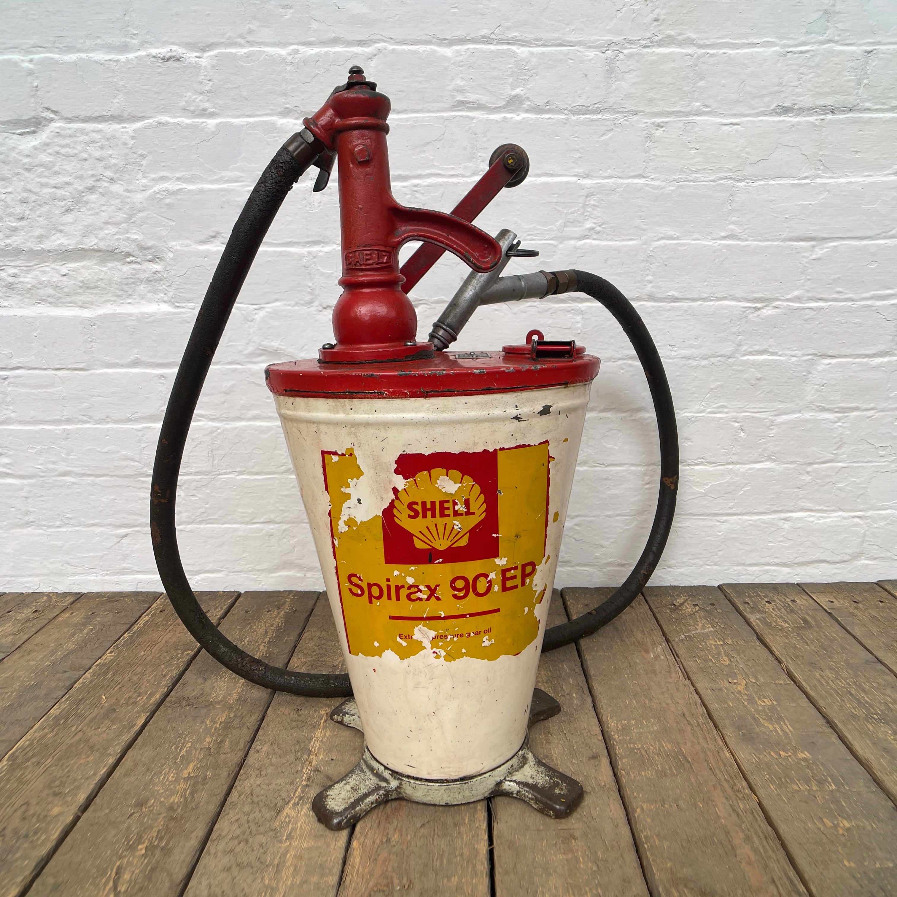 Powerhouse props industrial oil can pump shell rental hire
