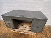 Powerhouse props industrial tanker constructors desk workstation steel metal table hire movie rental 1