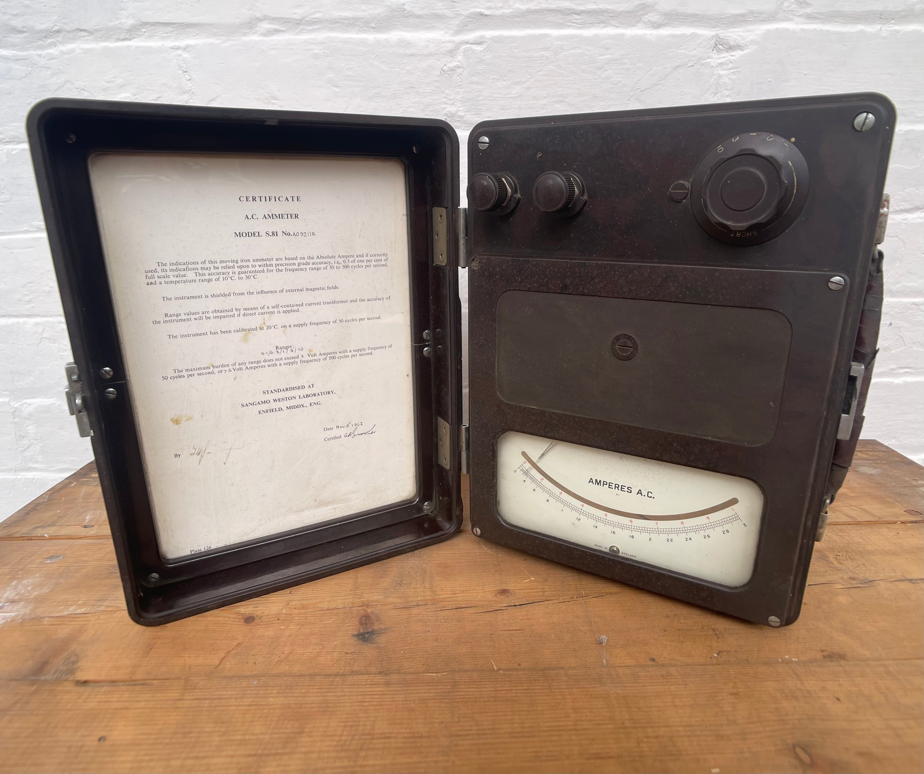 Powerhouse props industrial test electrical volt amps equipment gear tester hire rental