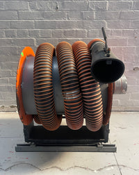Powerhouse props vintage industrial hose assembly reel hire rental