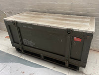Powerhouse props vintage industrial prop ammo case crate box large lid container missile rental film movie film