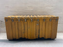 Powerhouse props vintage industrial prop ammo case crate box large yellow lid container rental hire