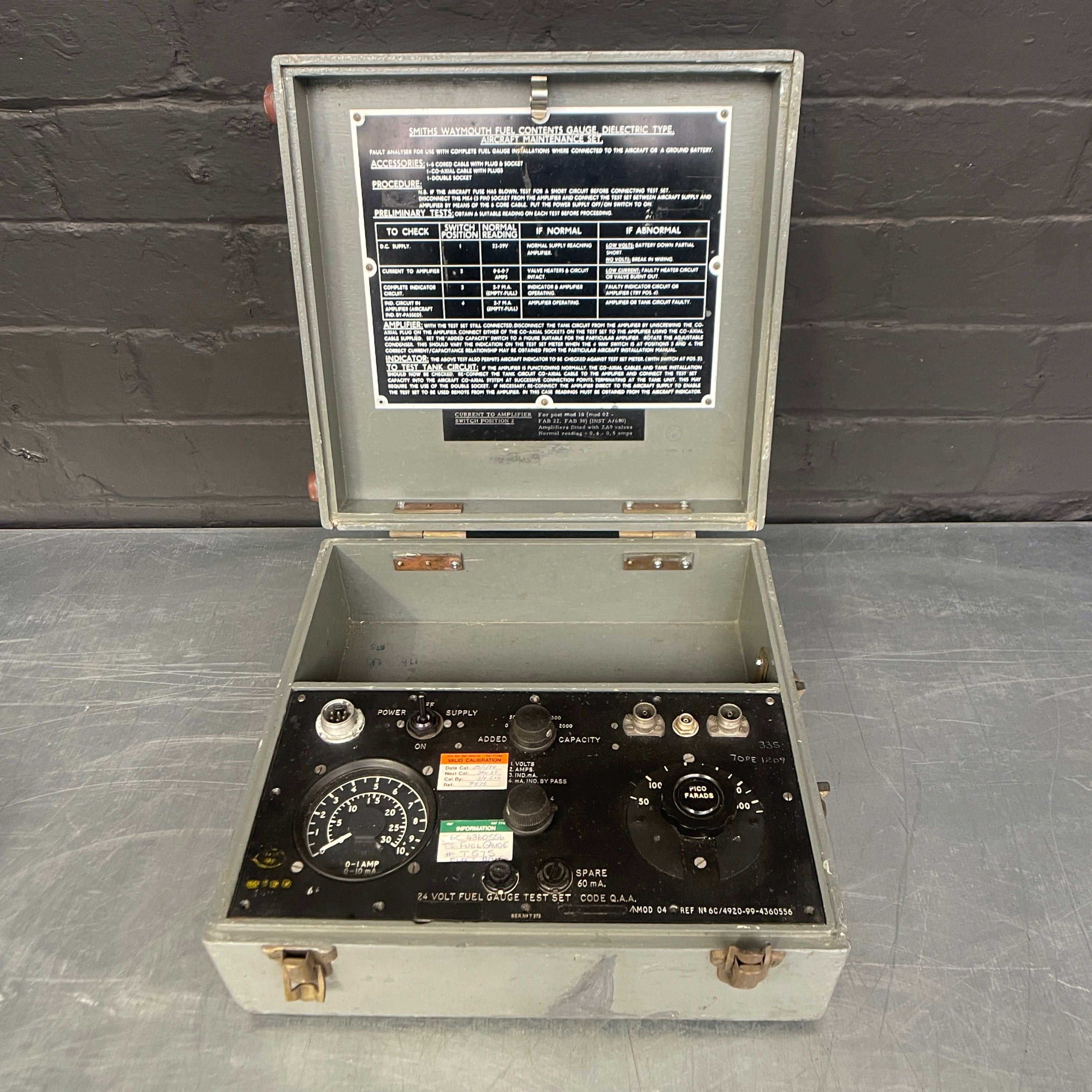 aircraft maintenance test set MOD military Industrial powerhouse props prop rental hire vintage movie film set dec electrical 
