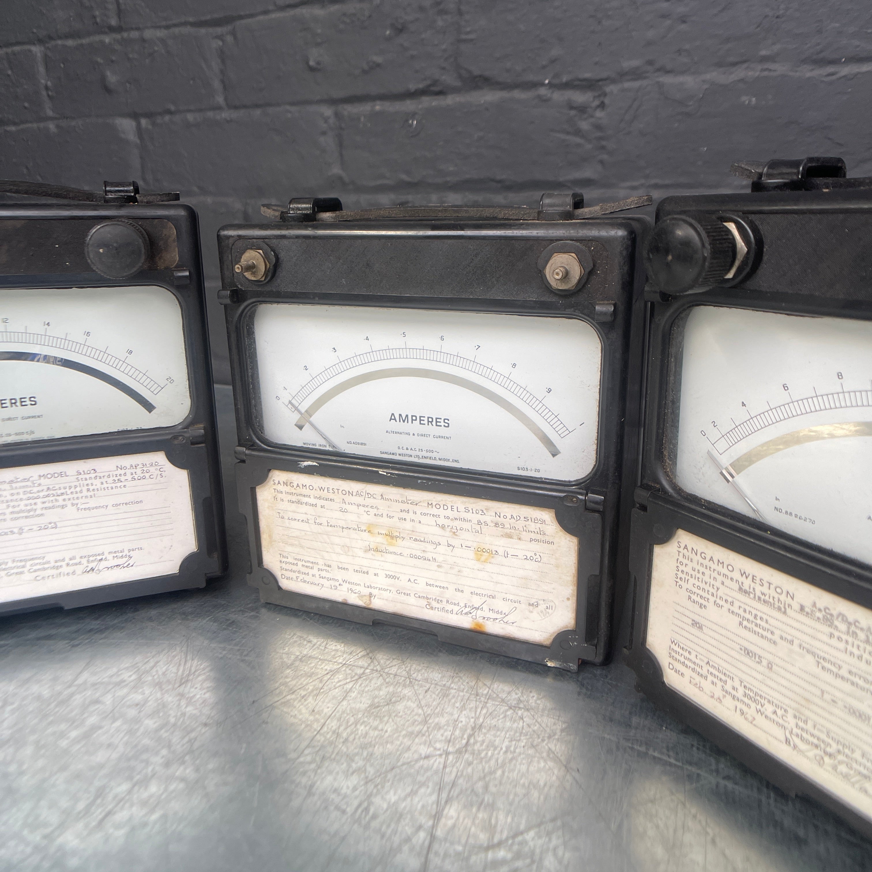 ammeter volt tester electrical scientific Industrial powerhouse props prop rental hire vintage movie film set dec 1