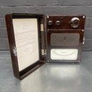 amperes test ammeter tester electrical brown Industrial powerhouse props prop rental hire vintage movie film set dec