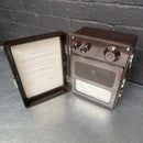 amperes test ammeter tester electrical brown Industrial powerhouse props prop rental hire vintage movie film set dec 1
