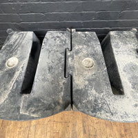 black plastic water butt ballast block stacking industrial interlocking rota 10