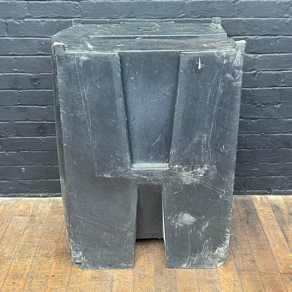 black plastic water butt ballast block stacking industrial interlocking rota 2