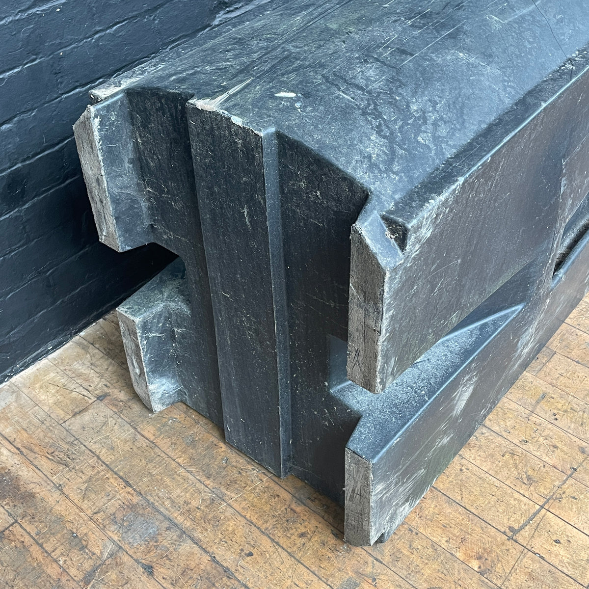 black plastic water butt ballast block stacking industrial interlocking rota 8