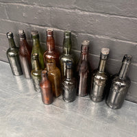 brown green old vintage apothecary bottles chemist 1