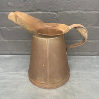 brown grey jug tin oil can steel metal Industrial powerhouse props prop rental hire vintage movie film set dec