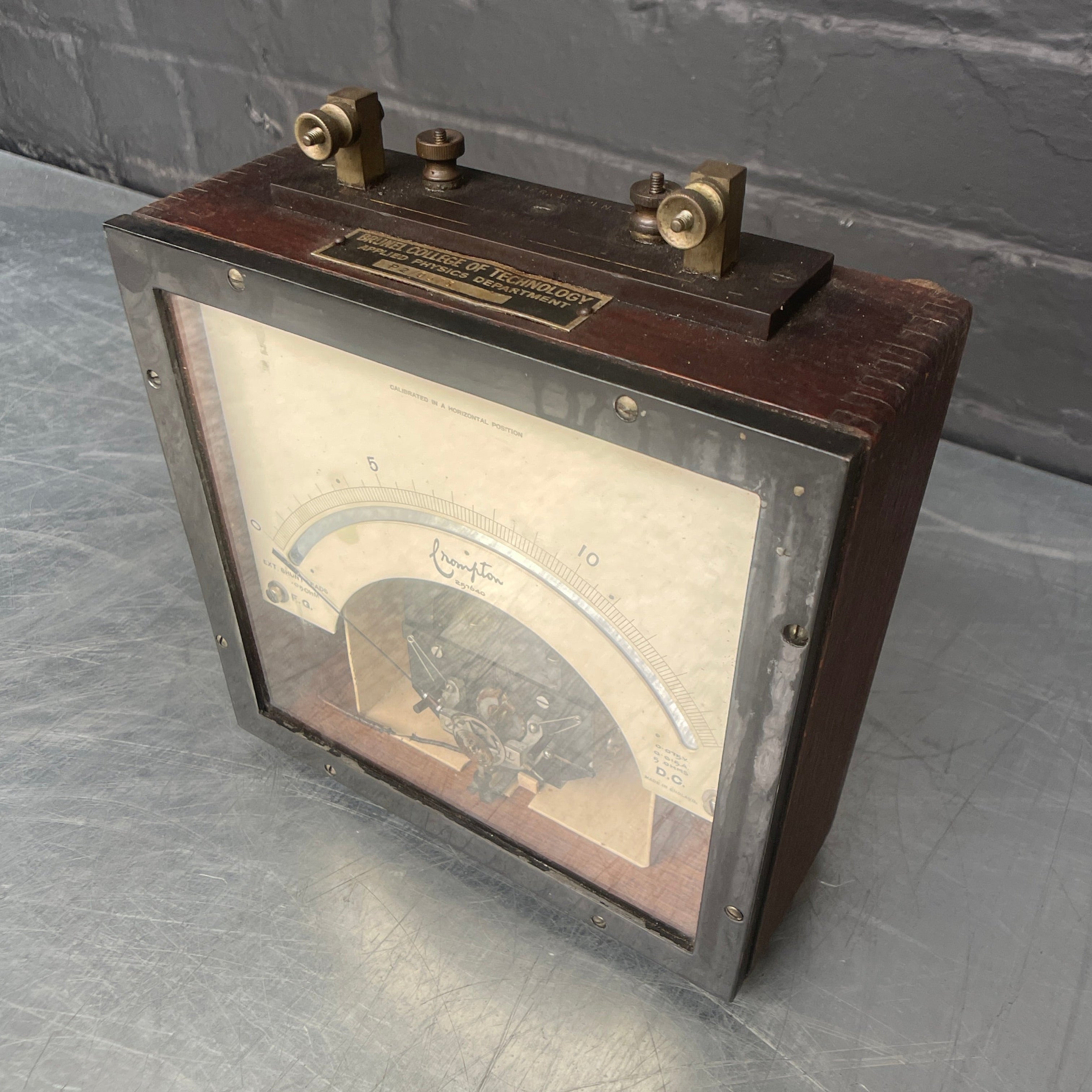 electrical OHMS meter tester scientific Industrial powerhouse props prop rental hire vintage movie film set dec 4