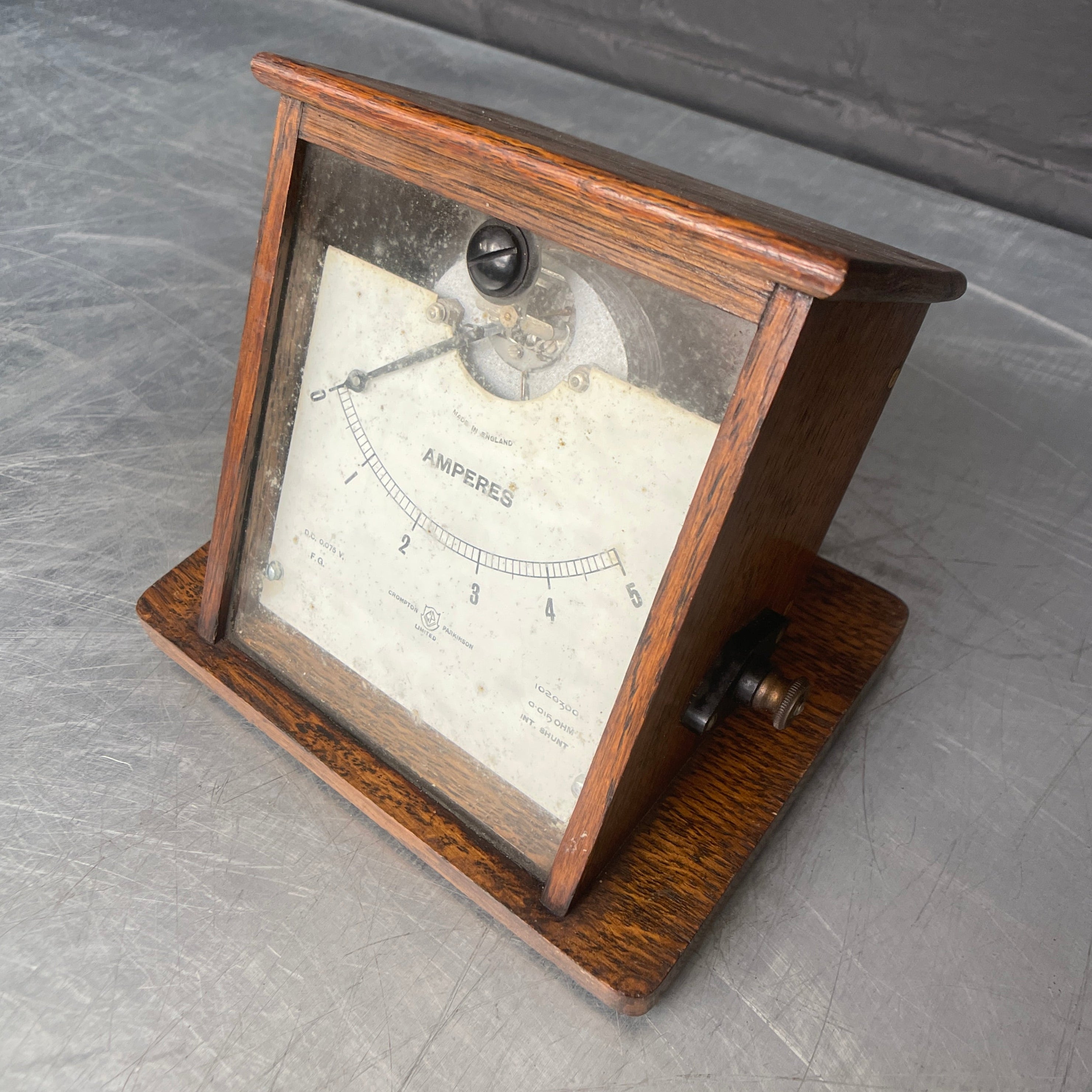 electrical amperes meter amp scientific Industrial powerhouse props prop rental hire vintage film set dec movie 1