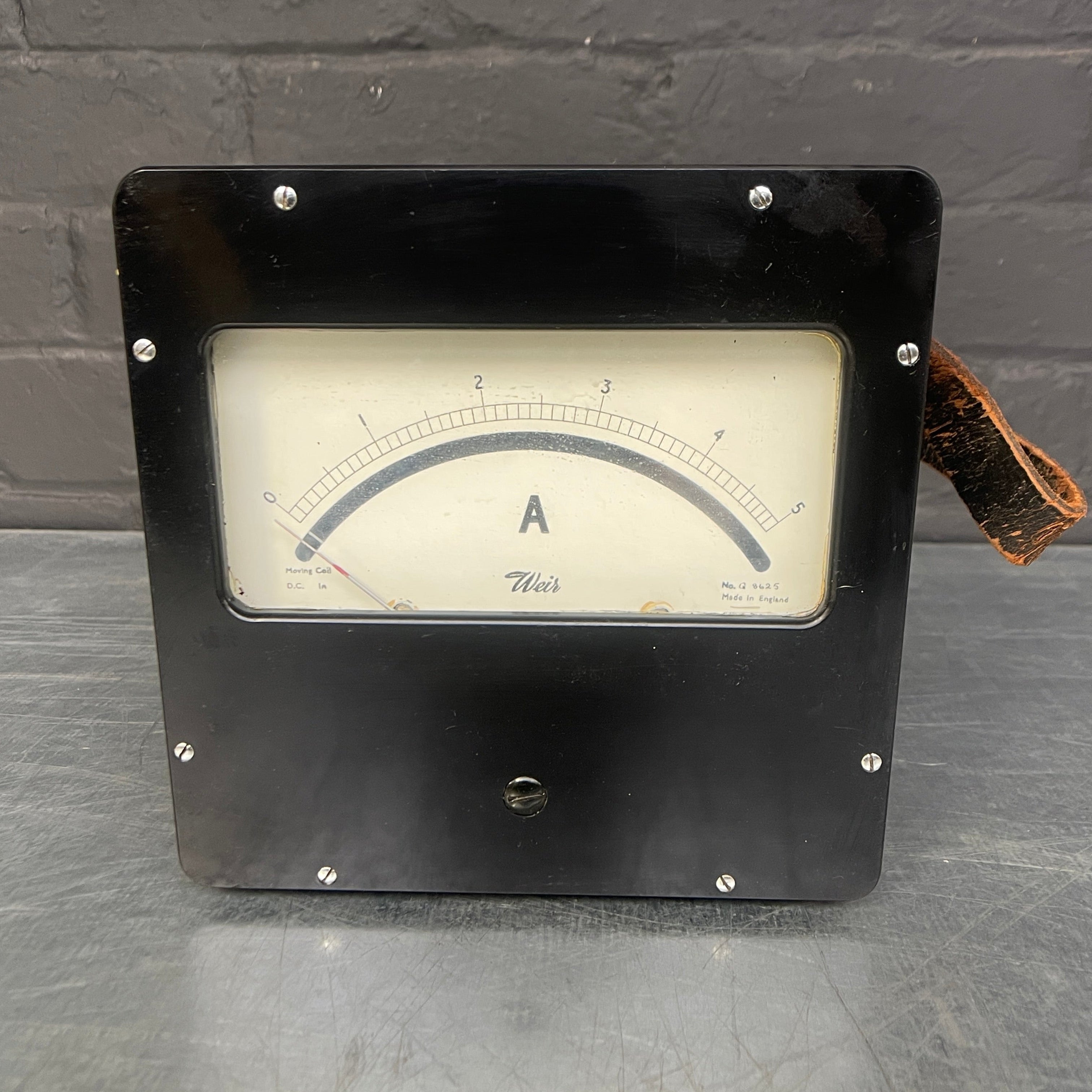 electrical amperes meter amp scientific Wier Industrial powerhouse props prop rental hire vintage movie film set dec