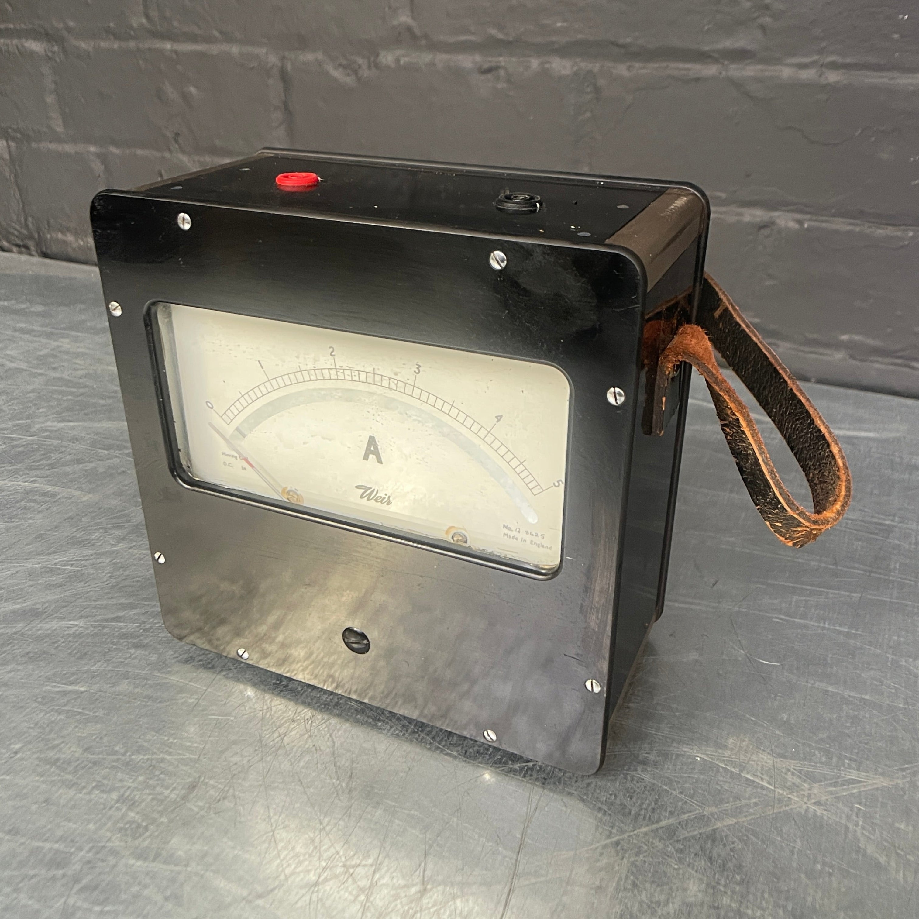 electrical amperes meter amp scientific Wier Industrial powerhouse props prop rental hire vintage movie film set dec 1