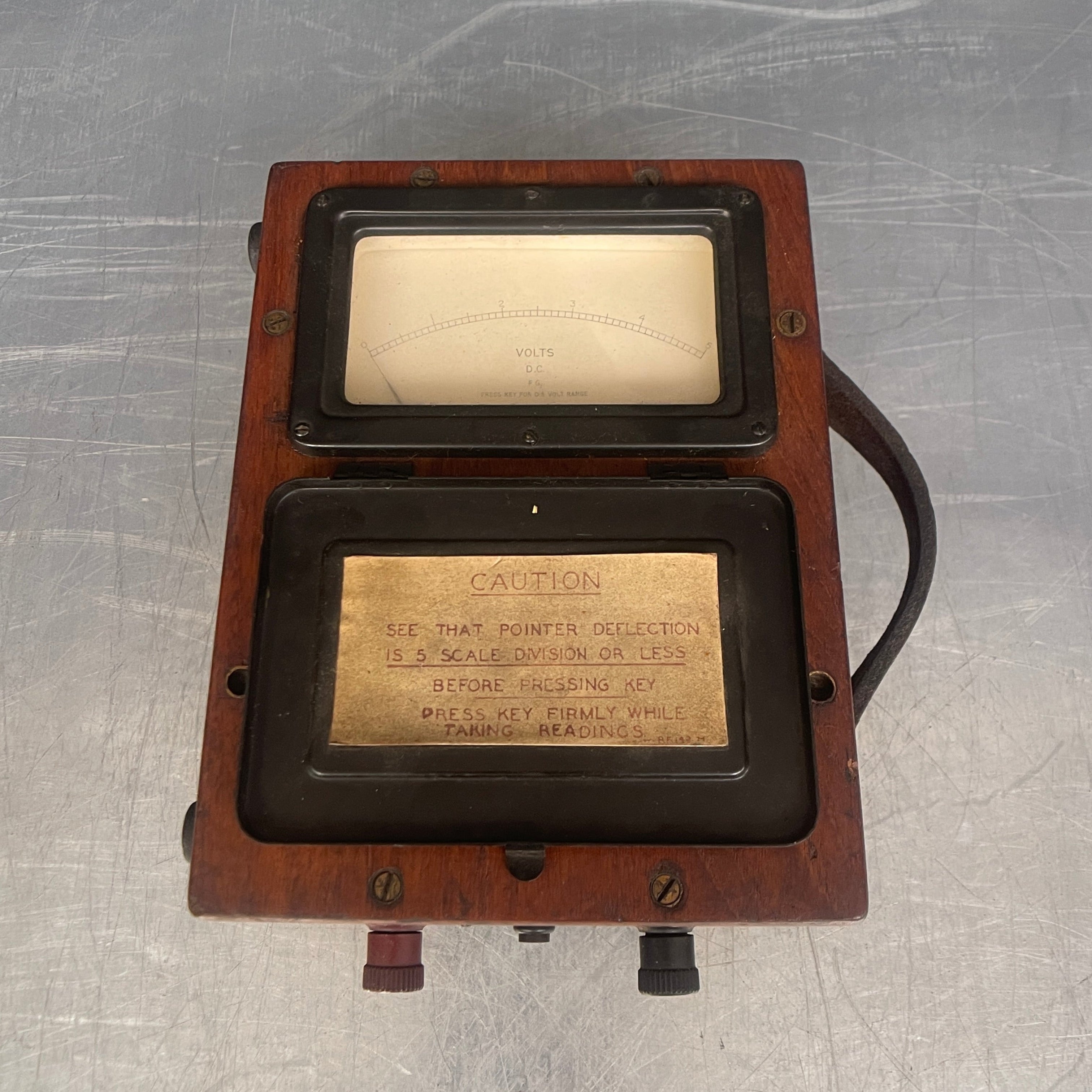 electrical volt meter equipment scientific Industrial powerhouse props prop rental hire vintage movie film set dec box