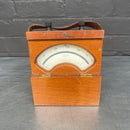 electrical volt meter equipment scientific Industrial powerhouse props prop rental hire vintage movie film set dec wood wooden