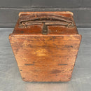 electrical volt meter equipment scientific wooden box Industrial powerhouse props prop rental hire vintage movie film set dec 1