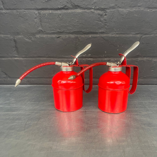 Red oil can Qty 2