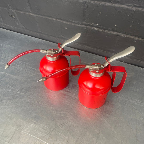 Red oil can Qty 2