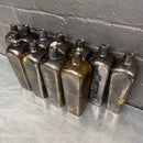 green brown old vintage apothecary bottles chemist 1