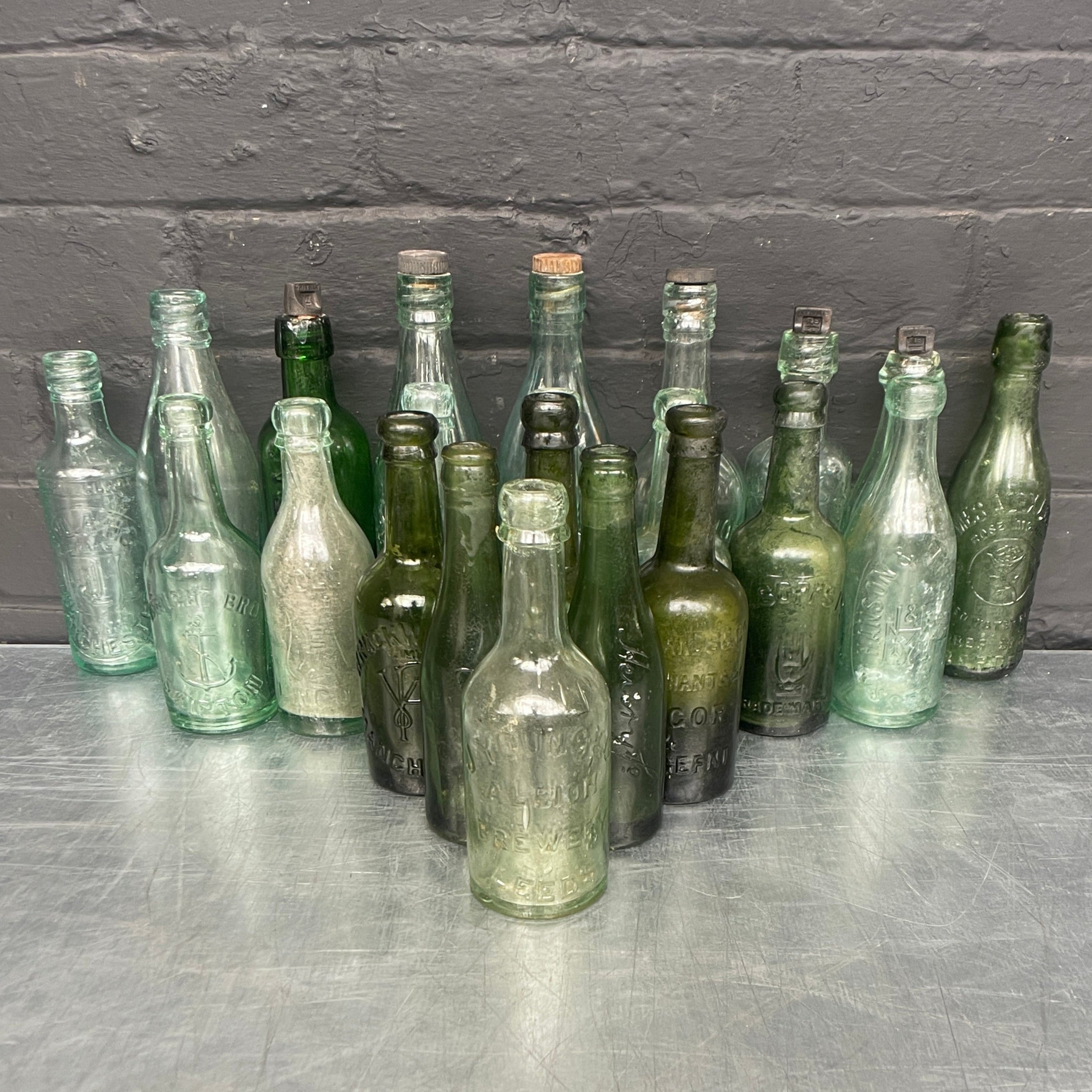 green old vintage apothecary bottles chemist 3