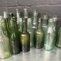 green old vintage apothecary bottles chemist 6