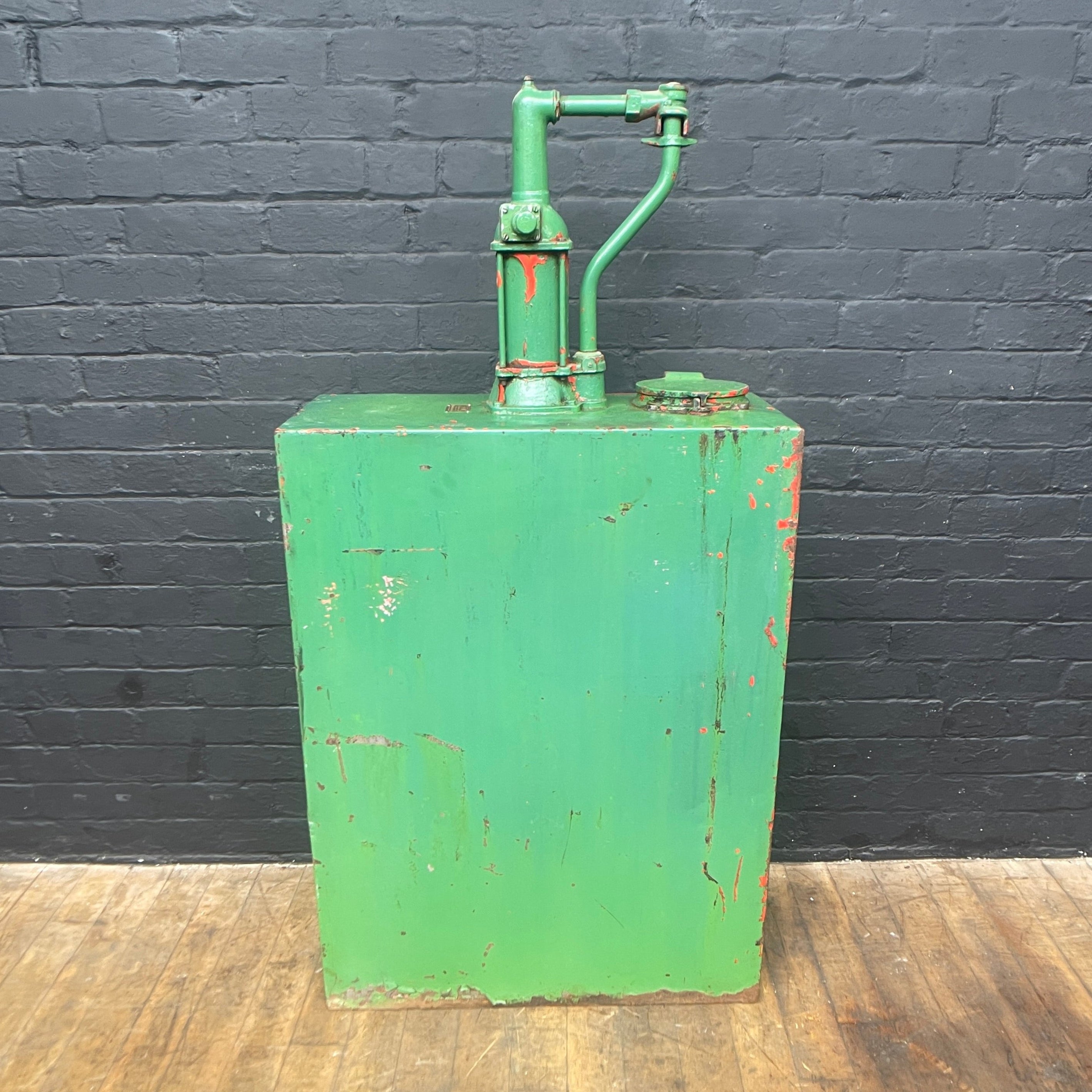 industrial pump oil green garage Industrial powerhouse props prop rental hire vintage movie film set dec 3