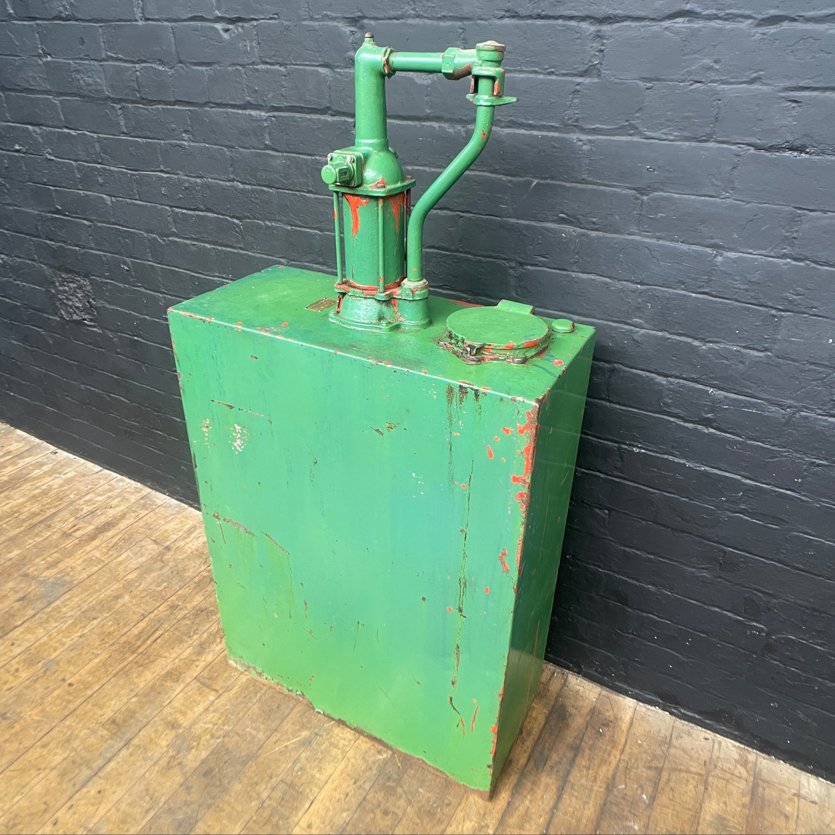 industrial pump oil green garage Industrial powerhouse props prop rental hire vintage movie film set dec 4