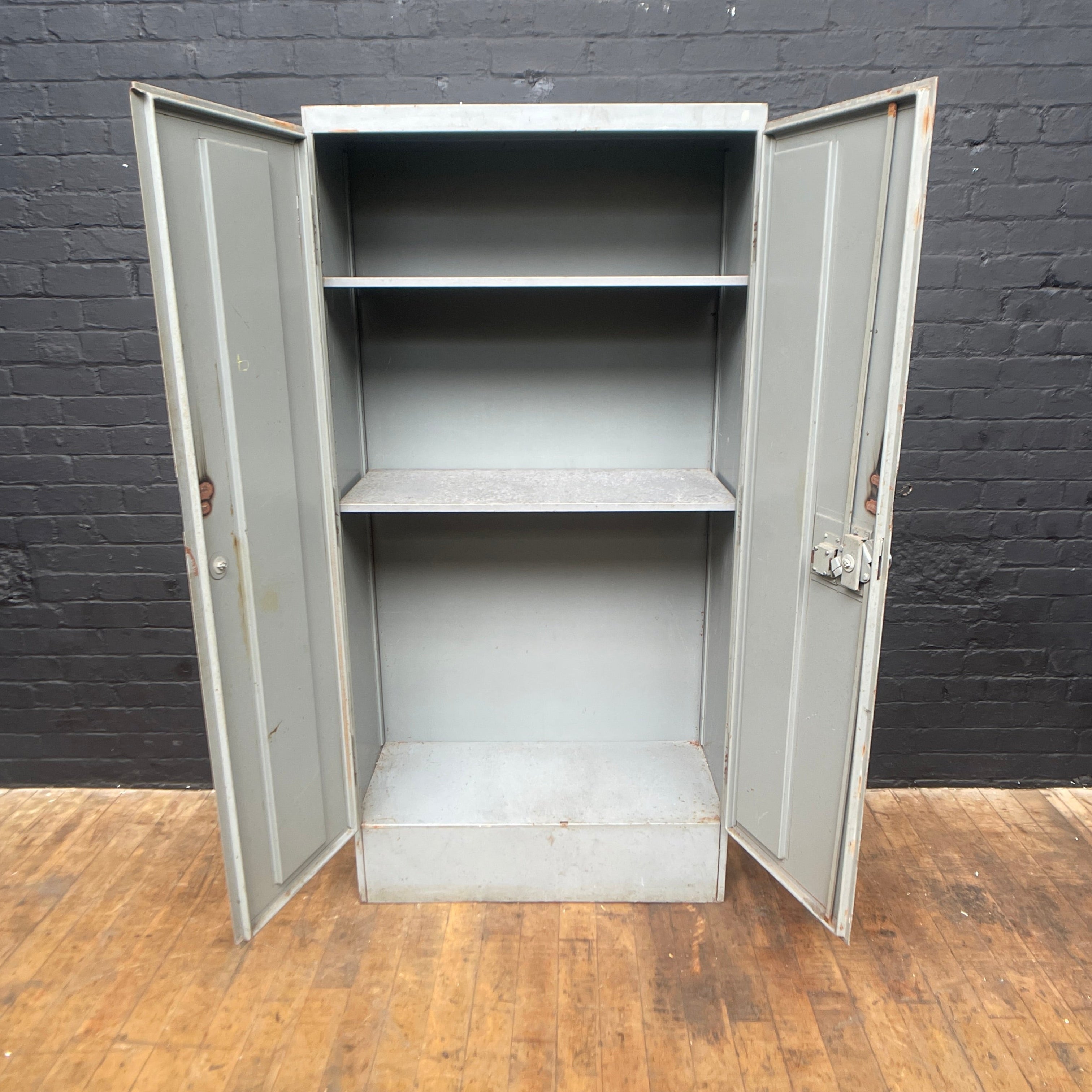 industrial steel cupboard cabinet Industrial powerhouse props prop rental hire vintage movie film set dec 2