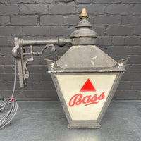 large Bass pub light fitting external Industrial powerhouse props prop rental hire vintage movie film set dec light lighting