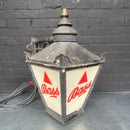 large Bass pub light fitting external Industrial powerhouse props prop rental hire vintage movie film set dec light lighting 1