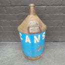 oil can steel metal blue Industrial powerhouse props prop rental hire vintage movie film set dec 1
