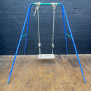 playground children's steel swing Industrial powerhouse props prop rental hire vintage movie film set dec
