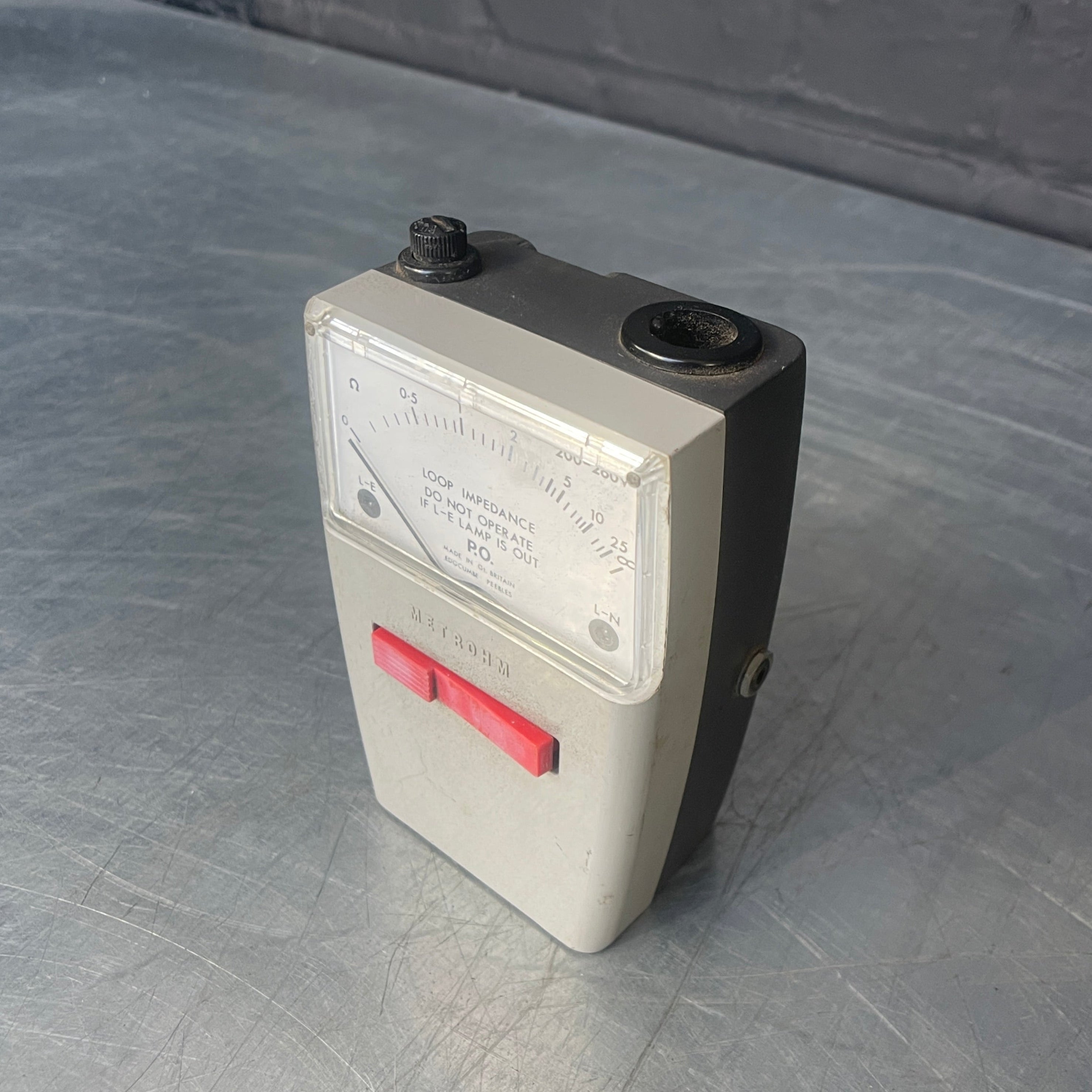 portable earth impedance tester electrical Industrial powerhouse props prop rental hire vintage movie film set dec 1