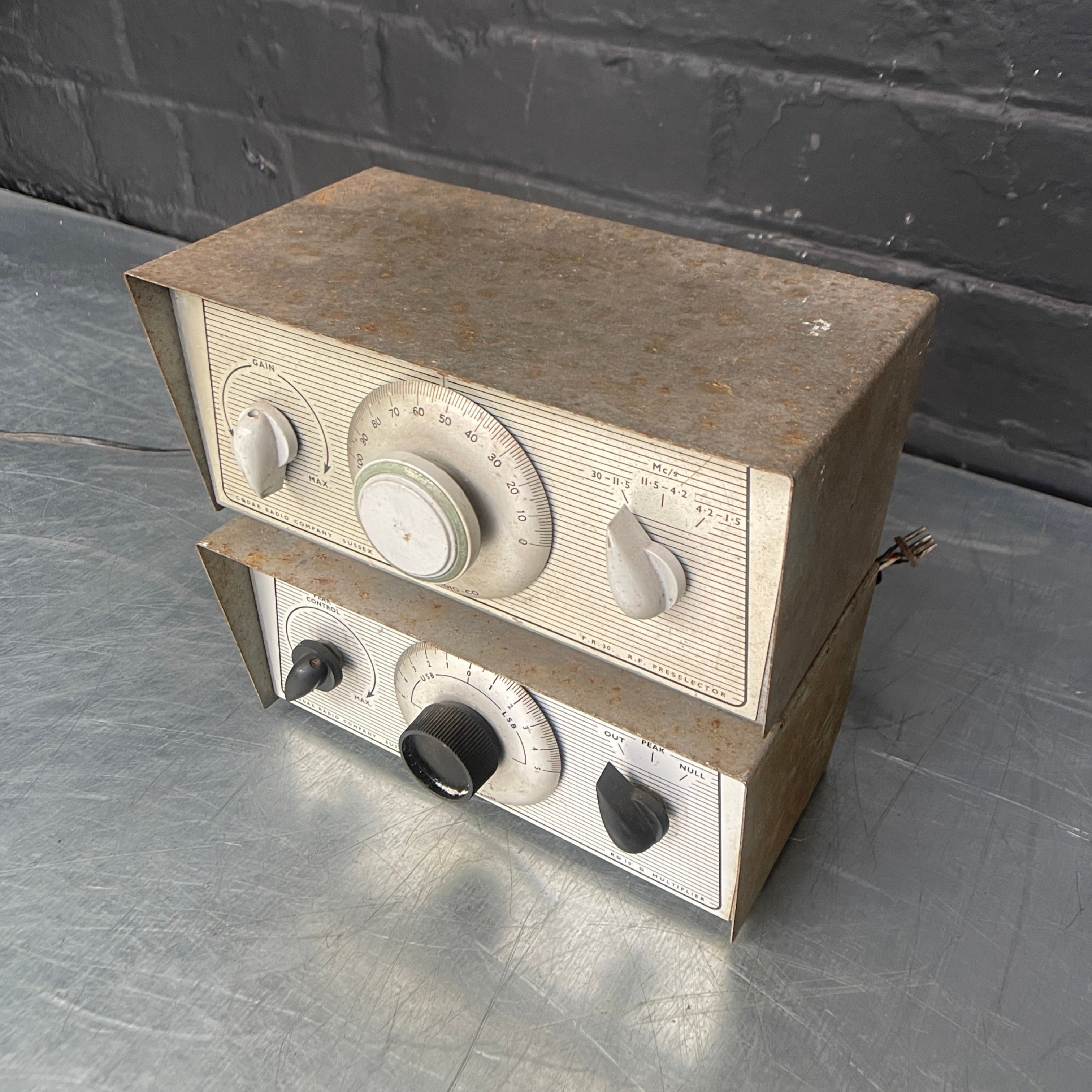 radio test instrument electrical Industrial powerhouse props prop rental hire vintage movie film set dec 1